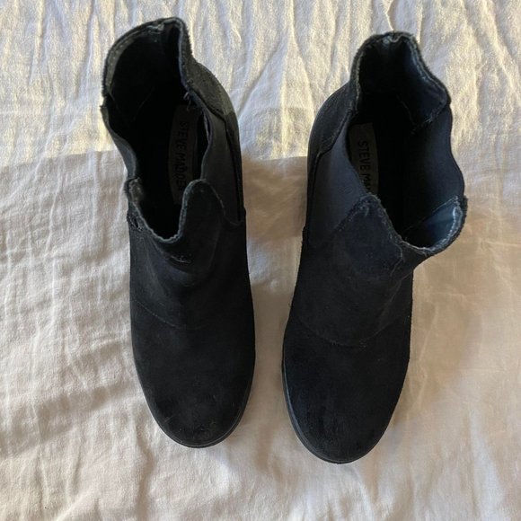 black Steve Madden high-heeled ankle boots - Picture 2 of 4